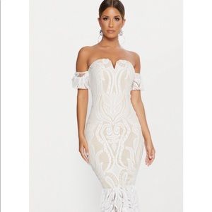 White lace dress